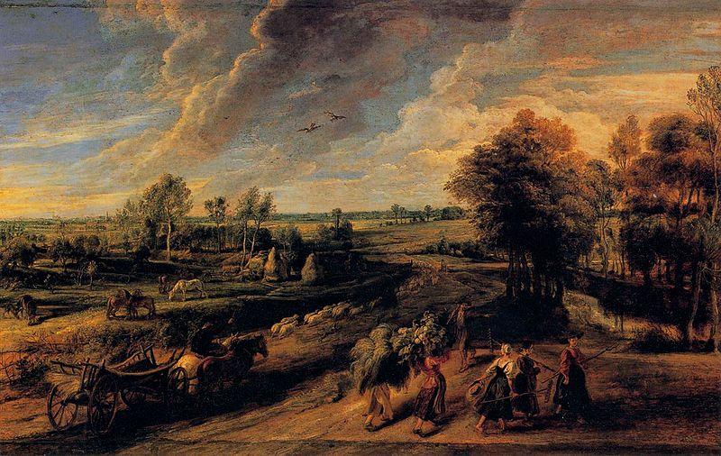 Peter Paul Rubens Return from the Fields oil painting picture
